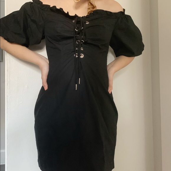 I.AM.GIA Black Off-The-Shoulder Dress - Picture 2 of 3